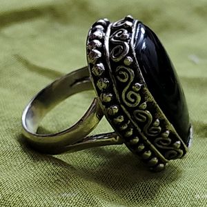 Black Stone Ring