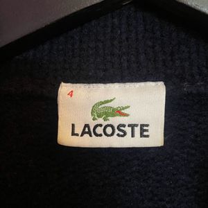 Lacoste, Navy Blue, Shawl Collar Cardigan