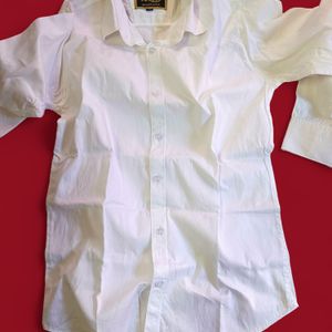 Brand New White Plain Formal Shirt