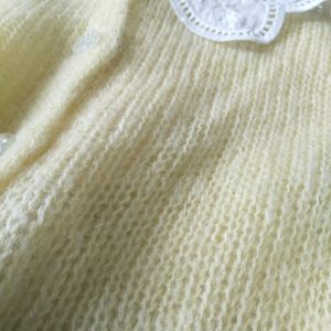 Yellow Knitted Cardigan