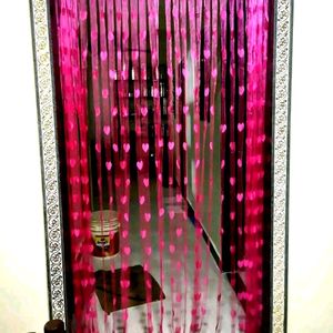 Pink Heart Curtains