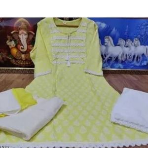 Cotton  Kurta Set