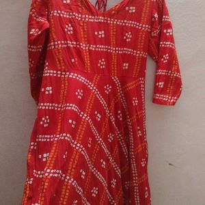 Beautiful Red Jaipuri Kurta