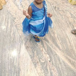 Cute saree model frock for girl baby