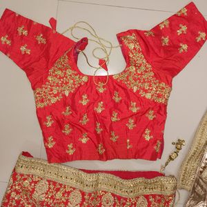 Beautiful Red Bridal Lehanga