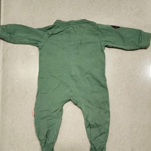 Baby Pink + Green Explorer Onesie