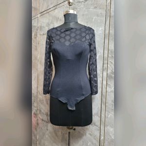 Black Stretchable Bodysuit