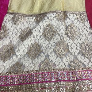 Pure Chiffon Lehenga Style Saree