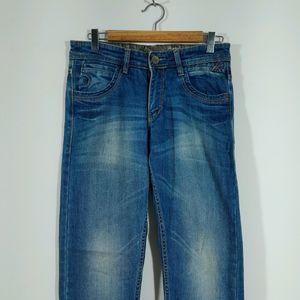 Mid Blue Faded Jean's For Men's