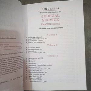 Multiple Choice Questions For Judicial Service