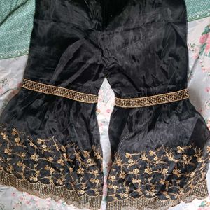 3pc Gharara Set Black