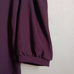 Wine Or Burgundy Colour Top Size L