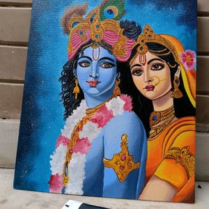 Radha Krishna Canvas Painting/ Artwork