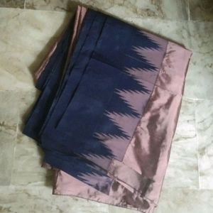 Brand new silk border saree attached फॉल