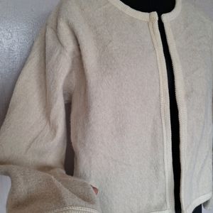 Crop Crew Neck Coat