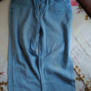 straight fit ice blue jeans