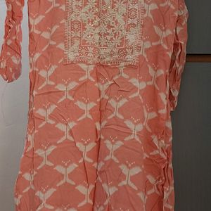 Peach Kurti