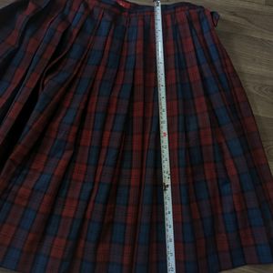 Korean Check Imported Skirt