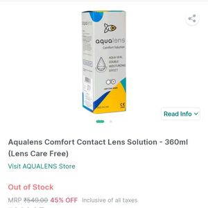 Aqualens Comfort Contact Lens Solution (Set Of 2)