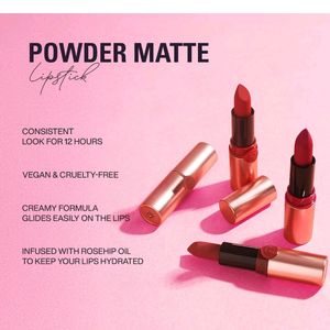 2pc Makeup Revolution Powder Matte Lipstick