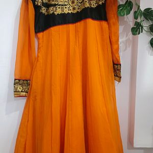 Orange Anarkali 💥 Accepting Coins Too