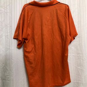 Orange Short Sleeve Polo T Shirt