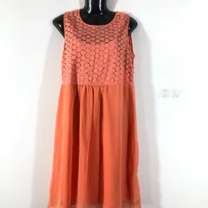 Coral AND Branded Dress