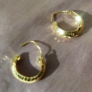 Fancy Gold plated Hoops