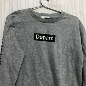 Colza Grey Long Sleeve T Shirt