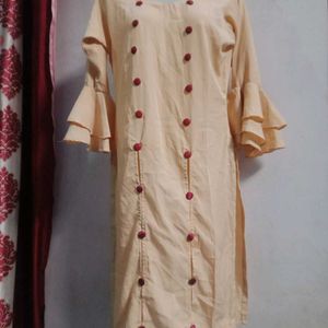 2 Combo Golden Kurti Set