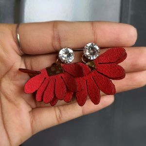 Korean Stud Earring With Flower Petals Without Box