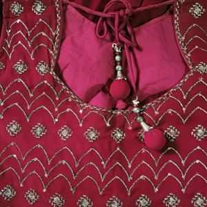 Burgundy Lehenga Choli