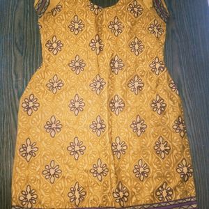 Golden Embroidery Kurti