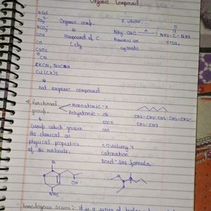 IIT/Jee Organic Chemistry Class 11th&12th Notes