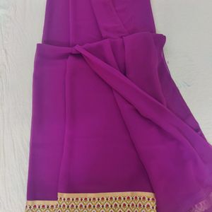 Purple Colour Saree