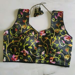 Free Size Padded Embroidered Blouse