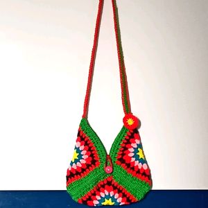 Crochet 🧶 Triangle Bag