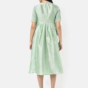 BRAND New Green Flared Dress