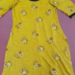 Mustard Yello Daily Wear Kurta