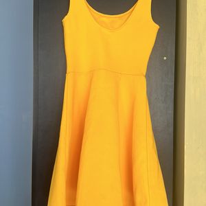 Vibrant yellow H&M Flared Dress💛