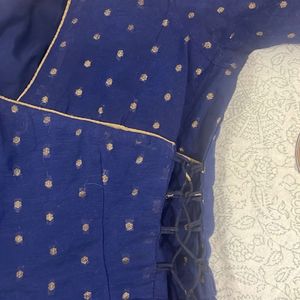 Price Drop…Beautiful Blue Anarkali Kurti