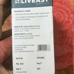 Liveasy Pill Box Brand New Real Mrp Rs400