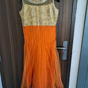 4 Pc Orange Suit Set Perfect For Haldi