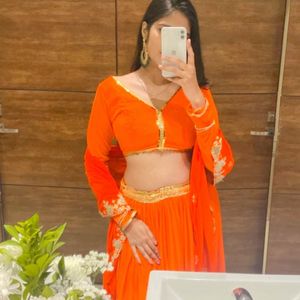 Orange Lehenga