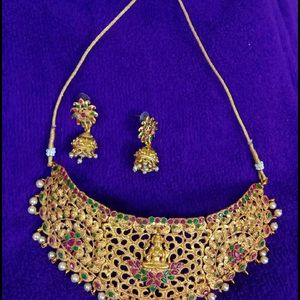 Diwali Offer..Copper Base Gold Plated Necklace W