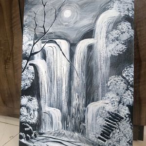 Abstract Waterfall Painting