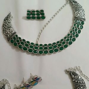 Silver Necklace Set