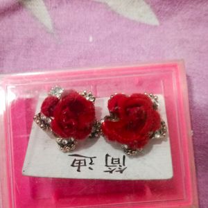 A Beautiful Red Earring