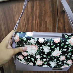 Floral Box-like Sling Bag