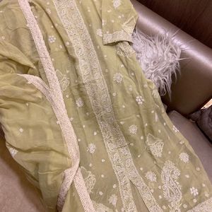 Chikankari Kurta & Dupatta Set